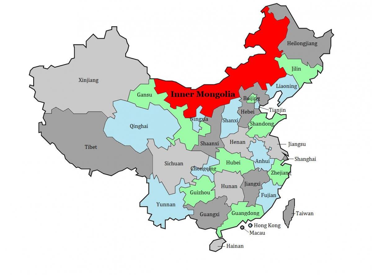 মানচিত্র, মঙ্গোলিয়া অঞ্চল