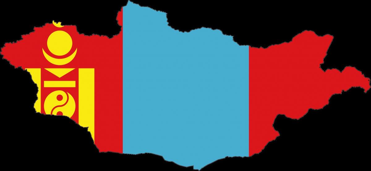 মানচিত্র, মঙ্গোলিয়া পতাকা