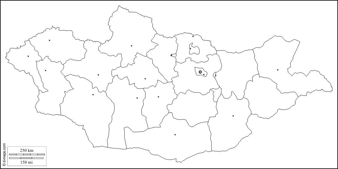 ফাঁকা মানচিত্র, মঙ্গোলিয়া